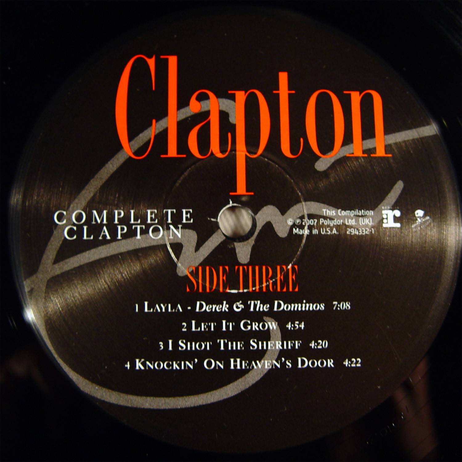 Eric Clapton The Complete Clapton 1966 1981 [lp label c us]